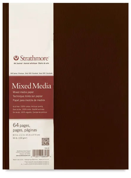 Strathmore 500 Series Mixed Media Art Journal  81/2 x 51/2 64 pages Hardbound