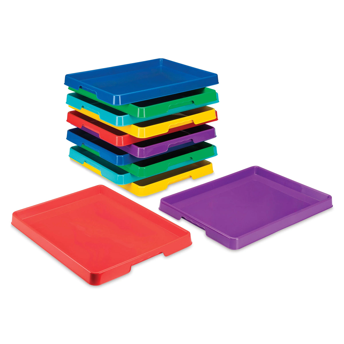 Storex Activity Trays  Assorted Colors Set of 12