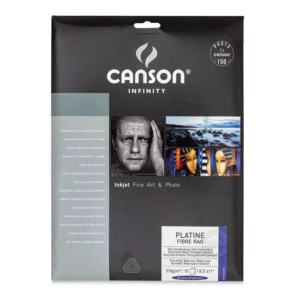 Canson Platine Fibre Rag  81/2 x 11 Pkg of 10 Sheets