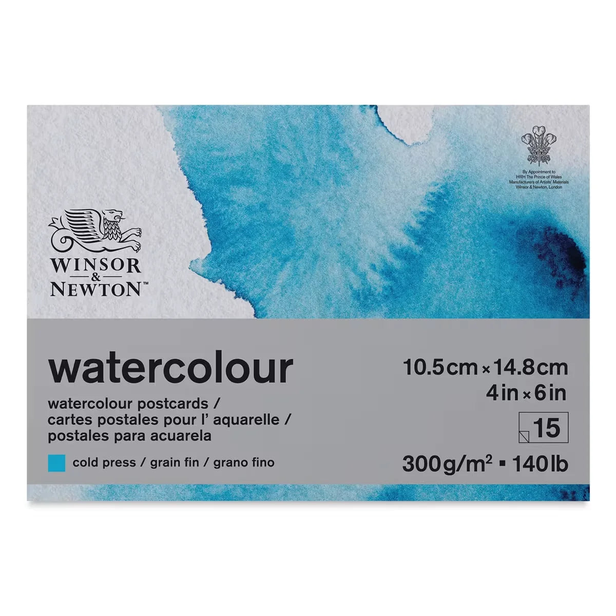 Winsor & Newton Watercolor Postcards  4 x 6 15 Sheets