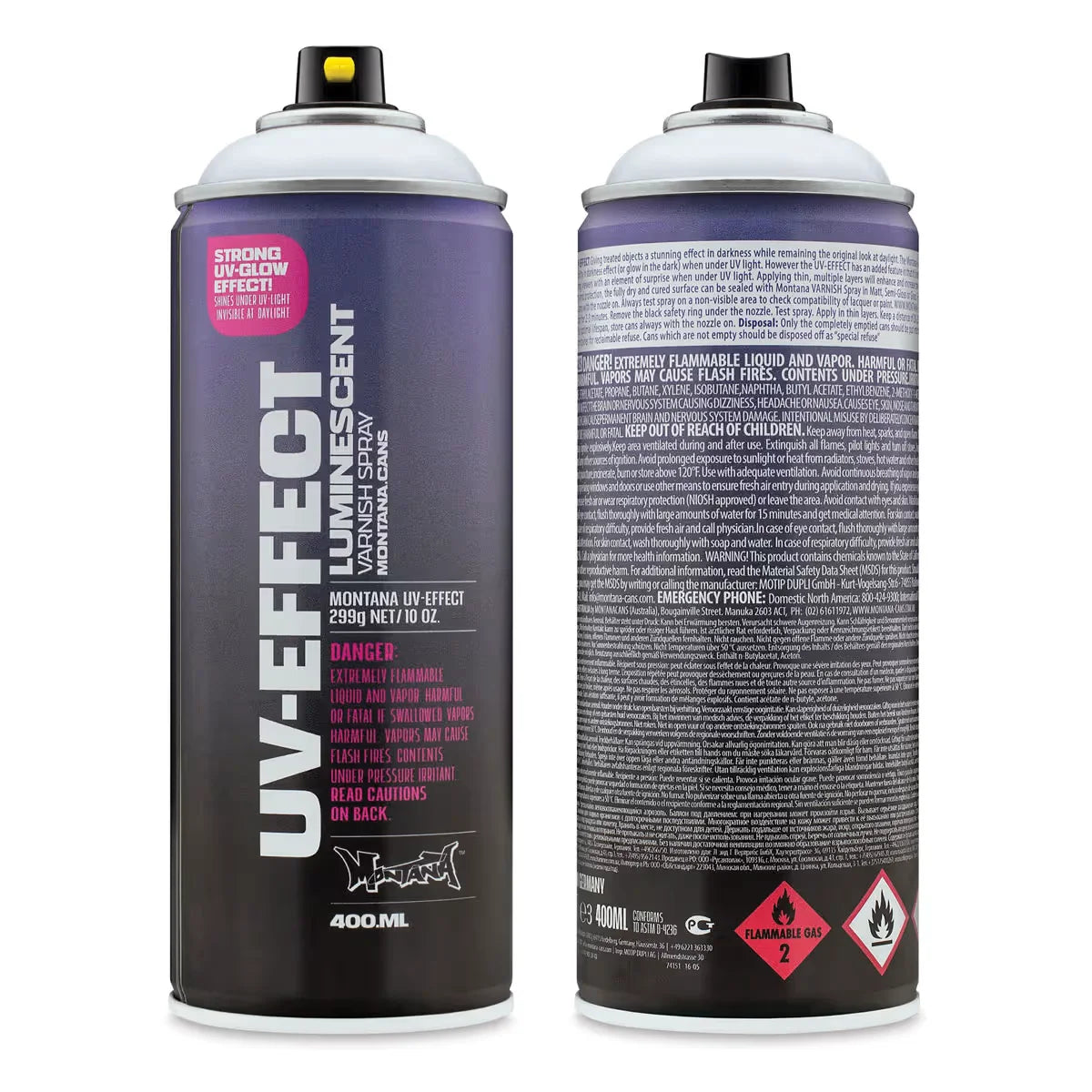 Montana UVEffect Luminescent Varnish Spray  400 ml Can