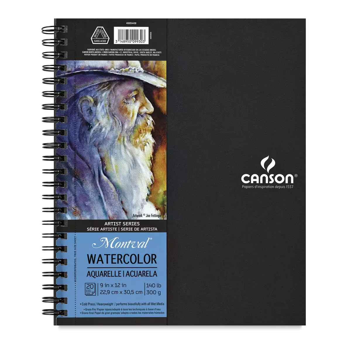 Canson Artist Series Watercolor Book  81/2 x 51/2 20 Sheets