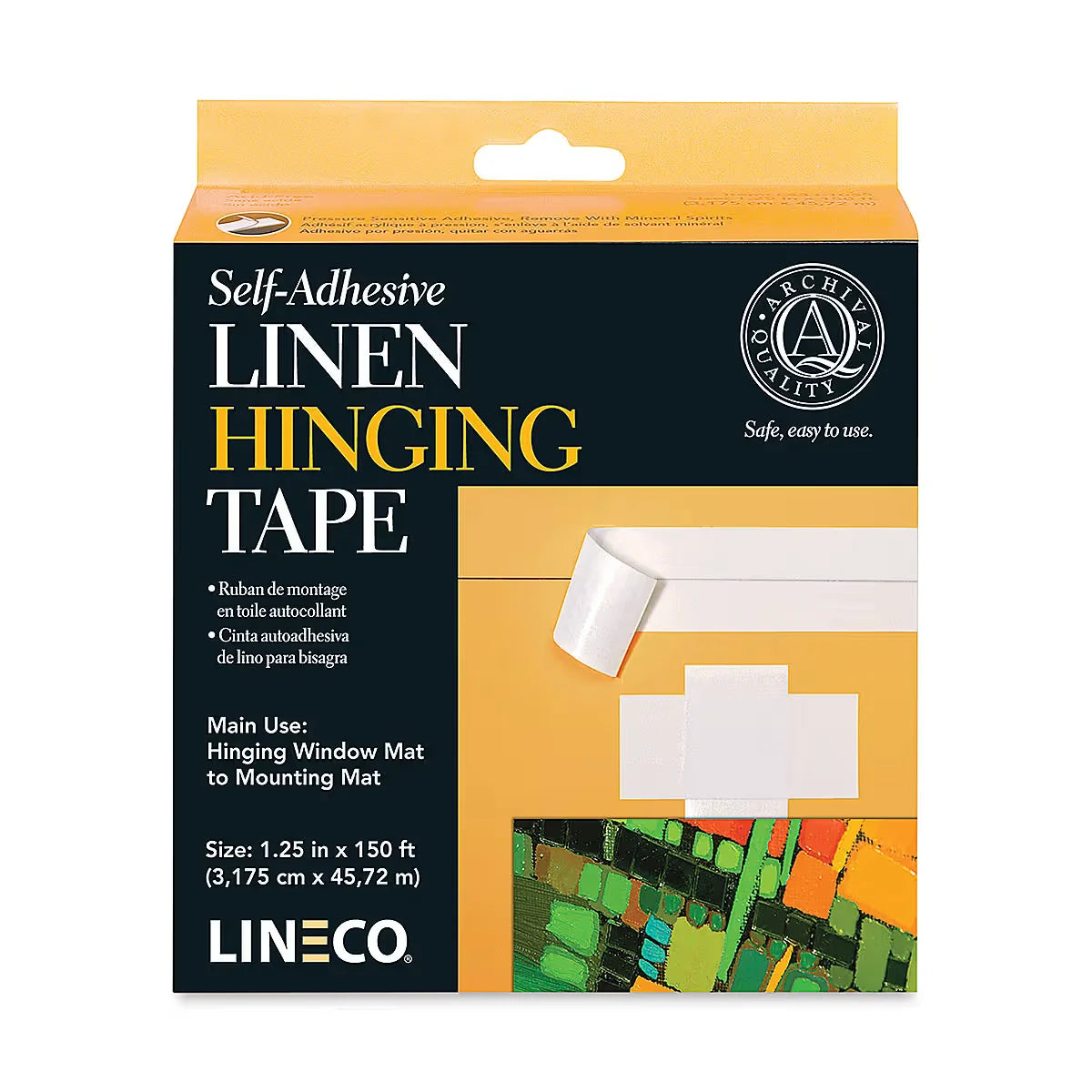 Lineco SelfAdhesive Linen Hinging Tape  11/4 x 35 ft