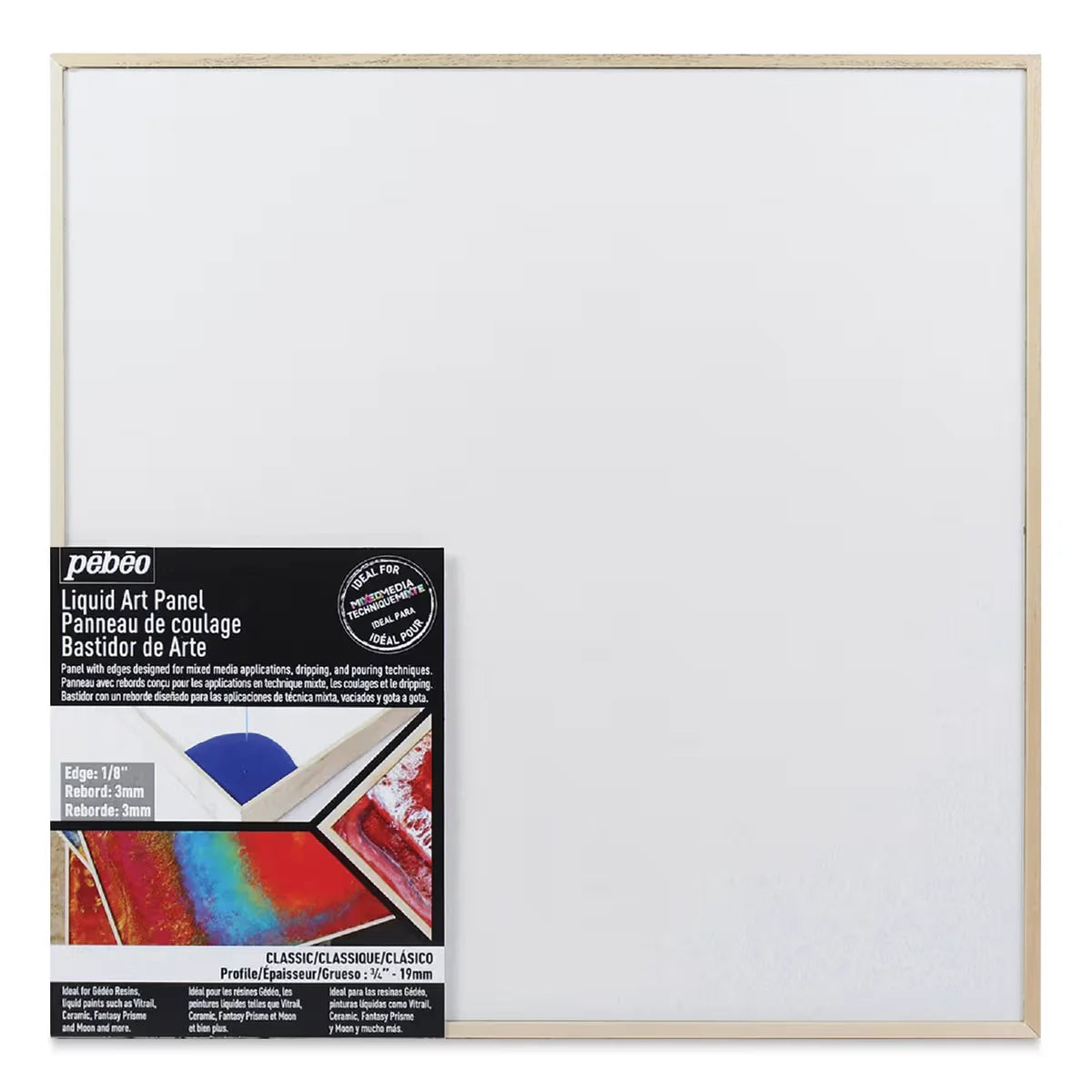Pebeo Liquid Art Panel  6 x 6 3/4 Profile