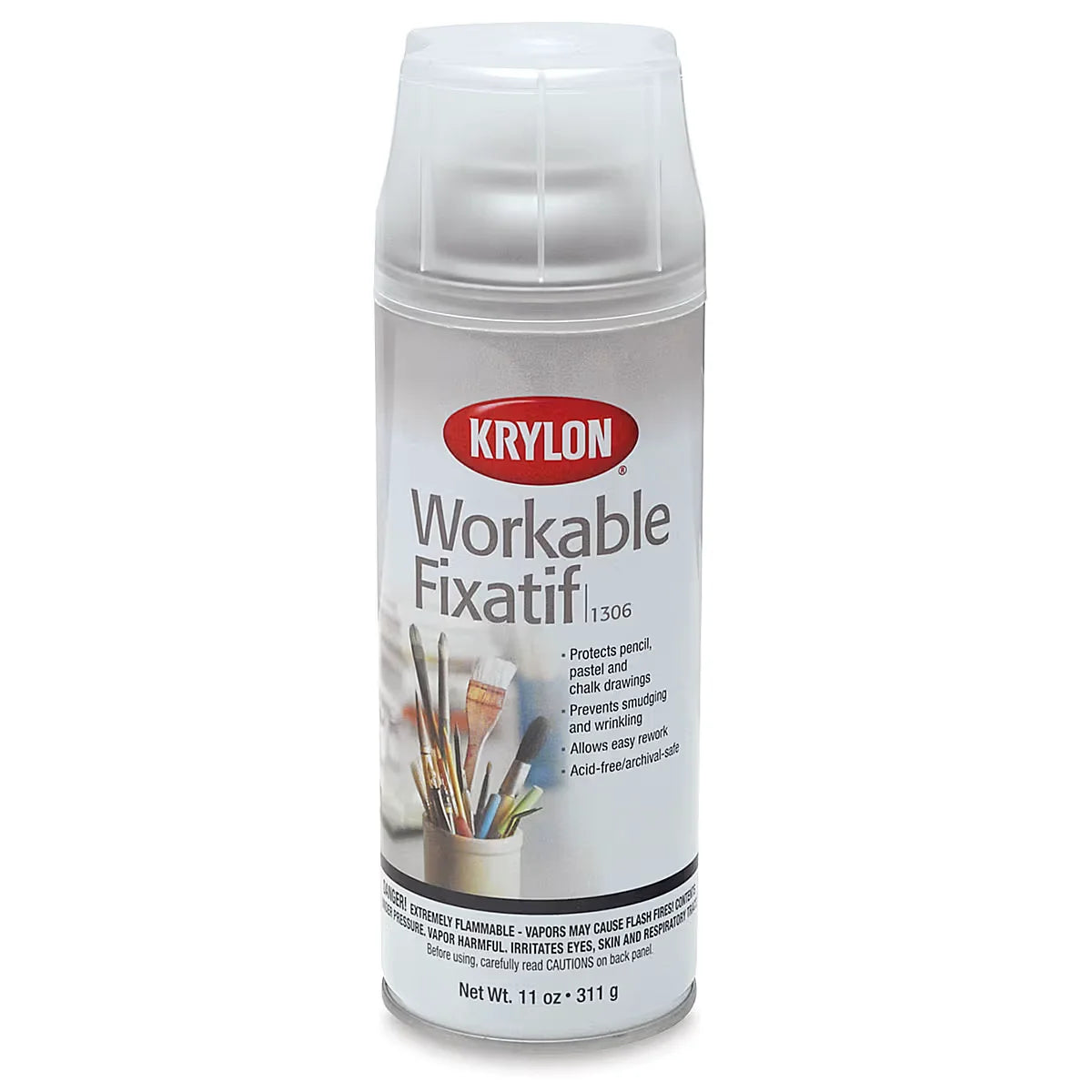 Krylon Workable Fixative  11 oz Matte Spray Can