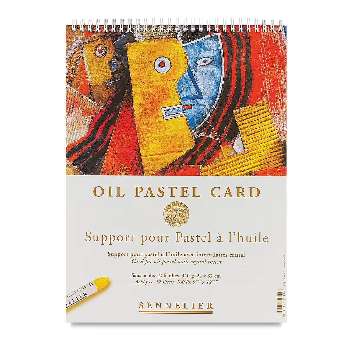 Sennelier Oil Pastel Card Pad  61/4 x 91/2 12 Sheets