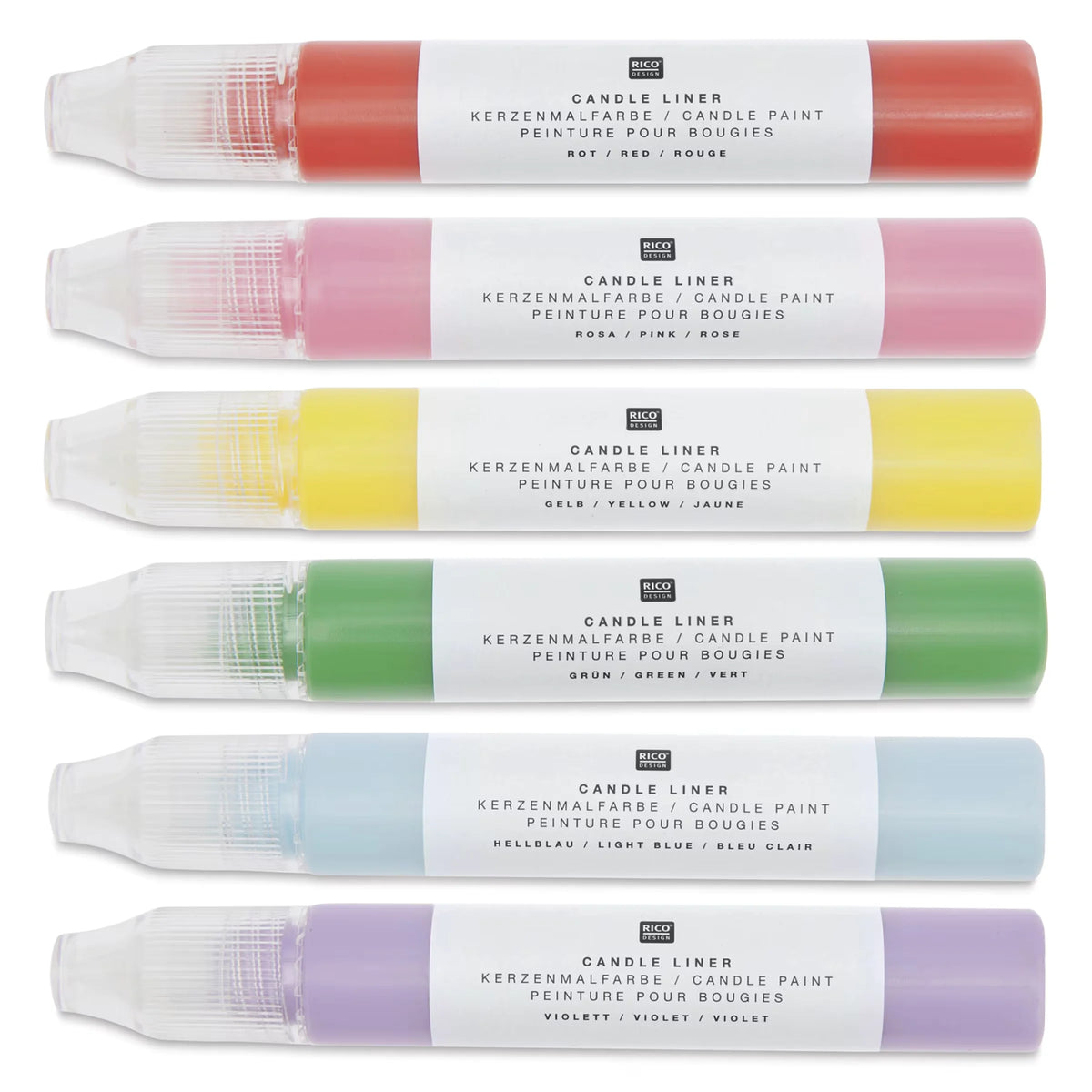 Rico Design Candle Liner Paints  Set of 6