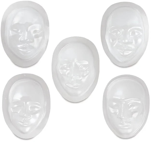 Roylco MultiCultural Face Forms  Plastic Forms 55 x 7 Pkg of 10