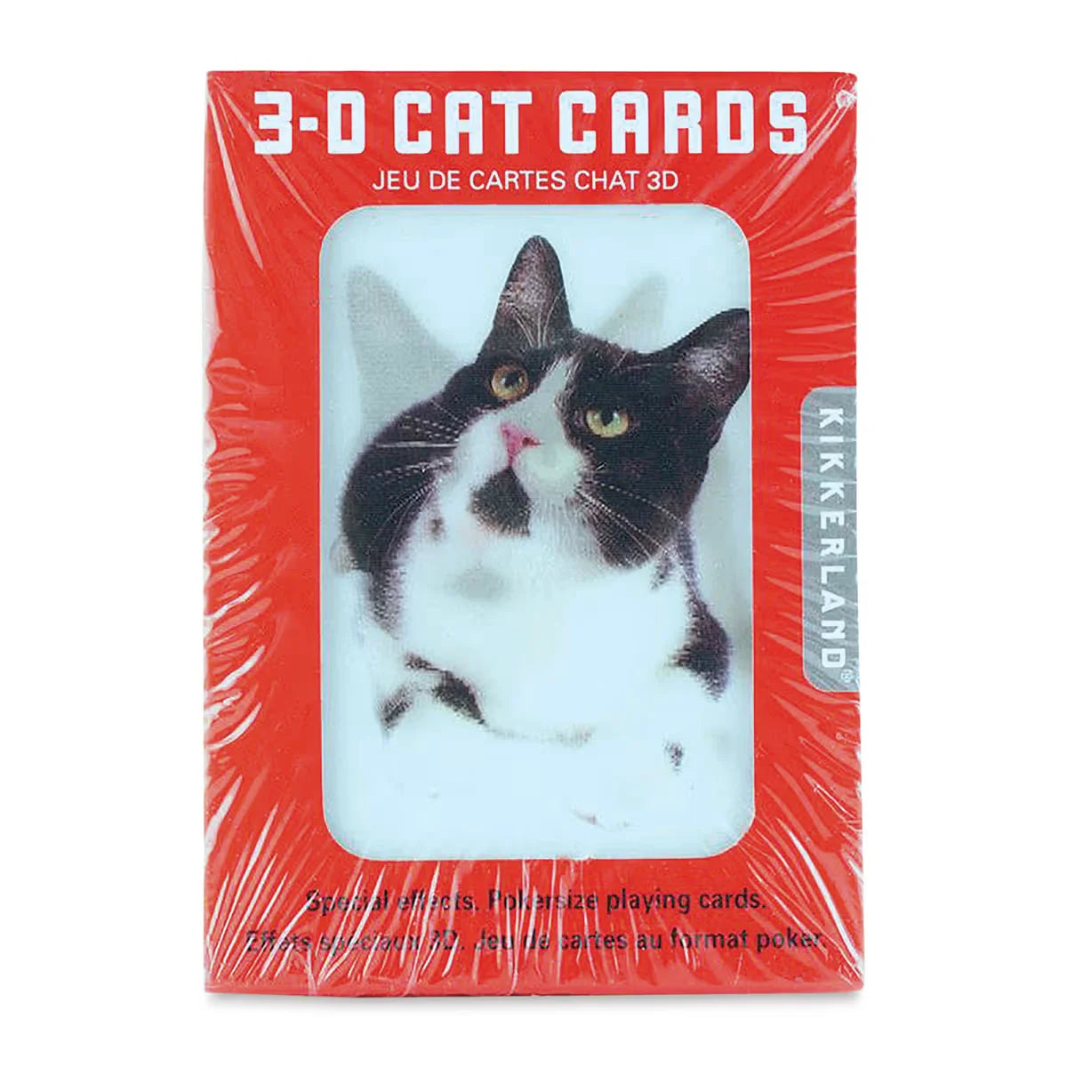 Kikkerland 3D Cats Playing Cards