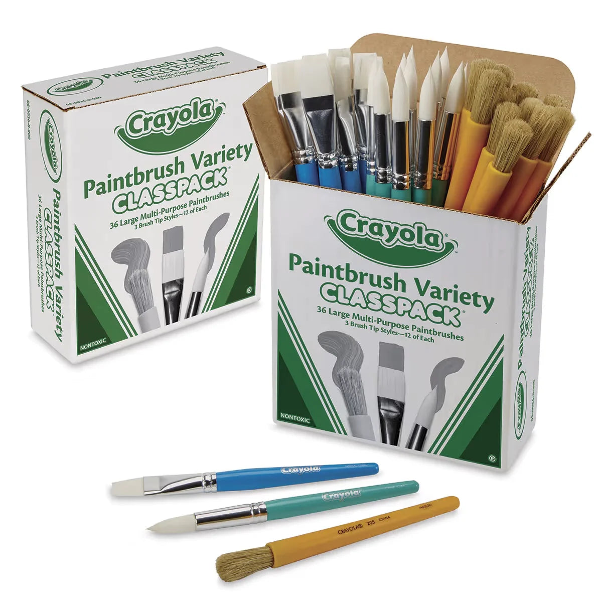 Crayola Large Paintbrush Variety Classpack  Set of 36