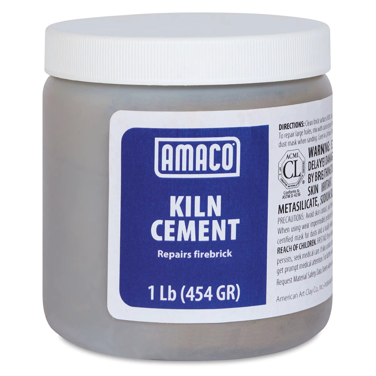Amaco Kiln Cement  1 lb Moist