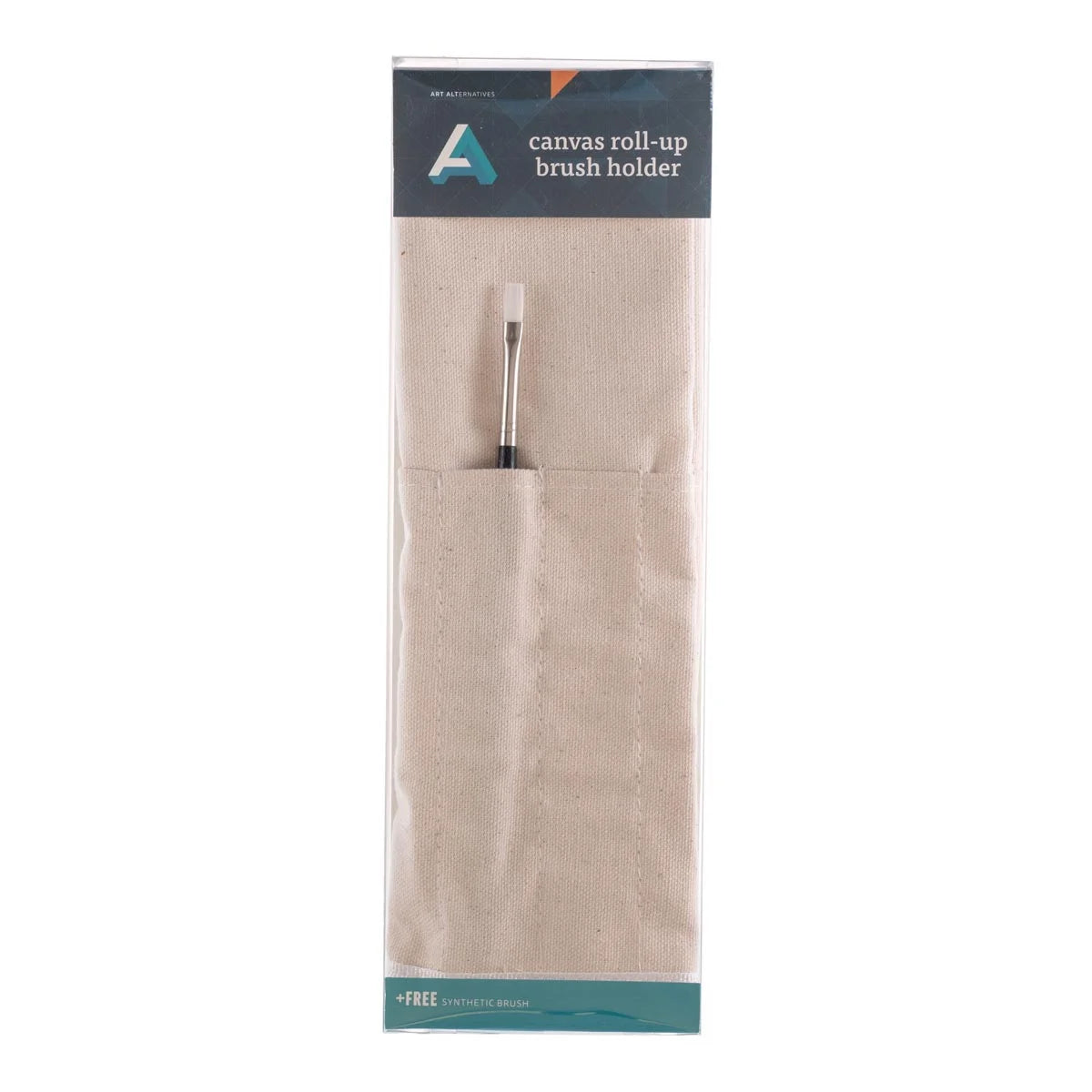 Art Alternatives Canvas Brush Holder and Brush