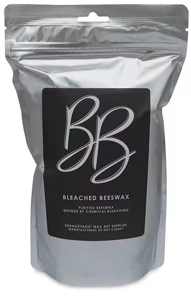 Enkaustikos Bleached Beeswax  8 oz bag