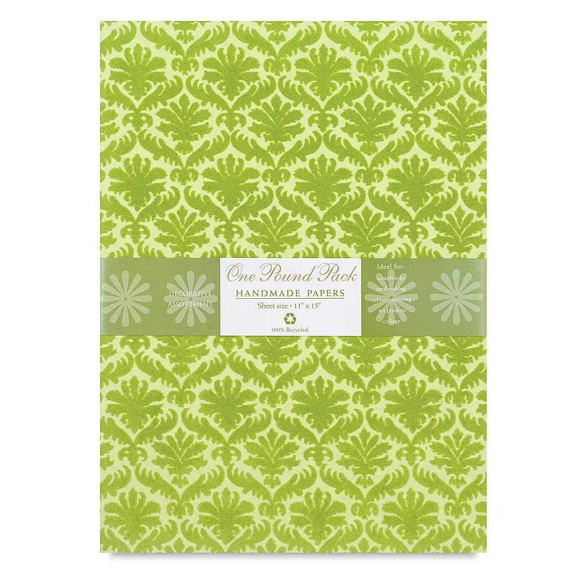 Shizen Handmade Paper by the Pound  Assorted Colors and Patterns 81/2 x 11