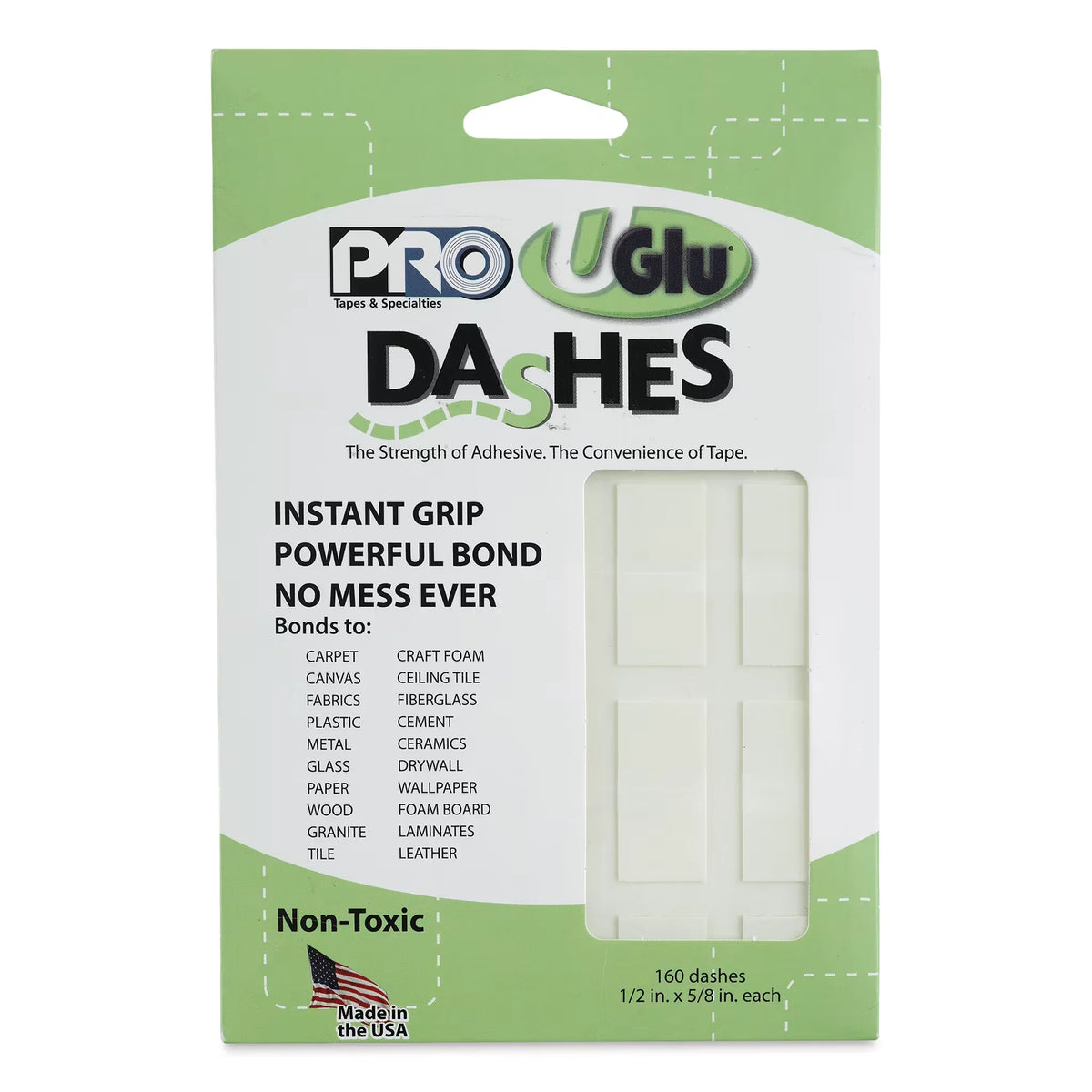 Pro Tapes UGlu Dashes Mounting Strips  Pkg of 160