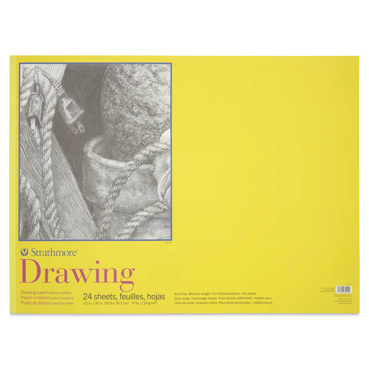 Strathmore 300 Series Drawing Pad  9 x 12 Glue Bound 50 Sheets