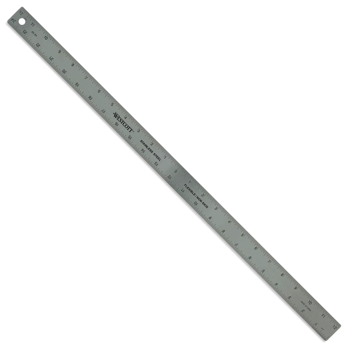 Westcott Metal Zero Centering Ruler  12