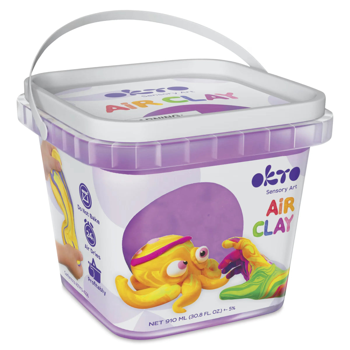 OKTO Sensory Art Air Clay Bucket  Blue