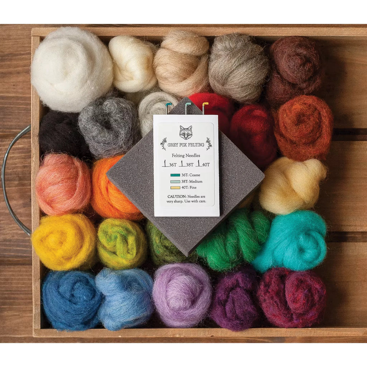 Grey Fox Felting Needle Felting Starter Kit