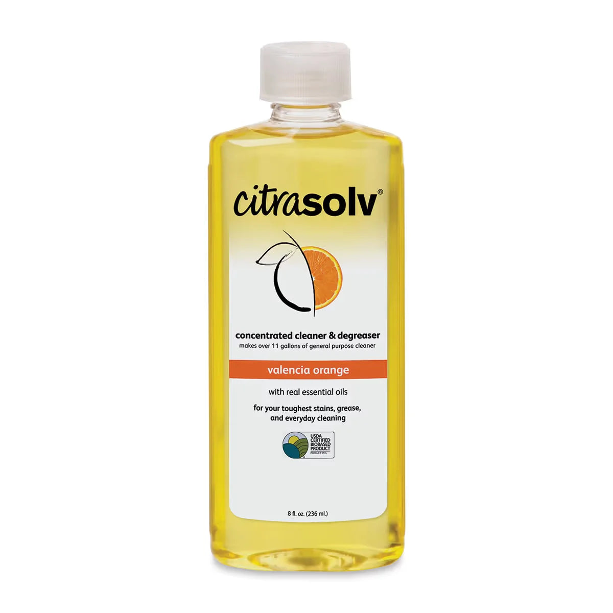 Citra Solv Natural Citrus Cleaner  Valencia Orange 8 oz bottle