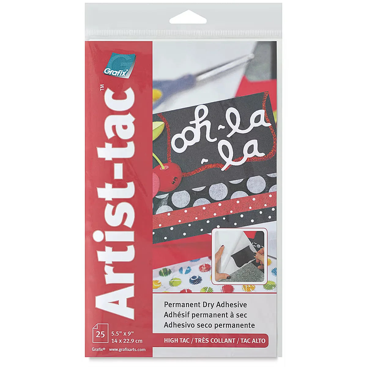 Grafix Artist Tac  51/2 x 9 Pkg of 25 Sheets