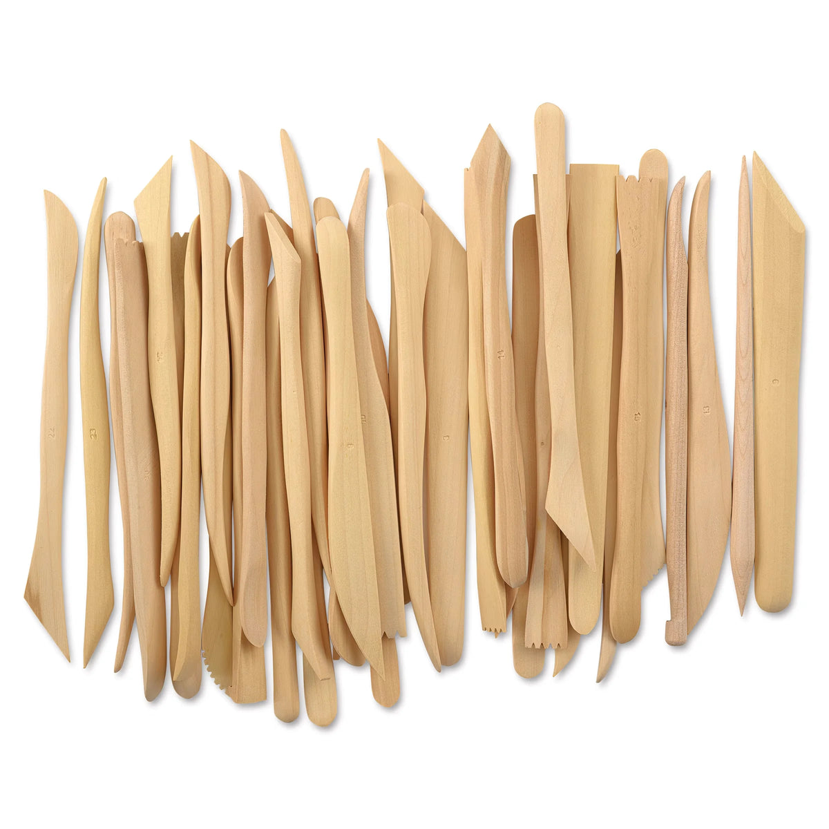 Potters Select Wooden Modeling Tools  Set of 38 6
