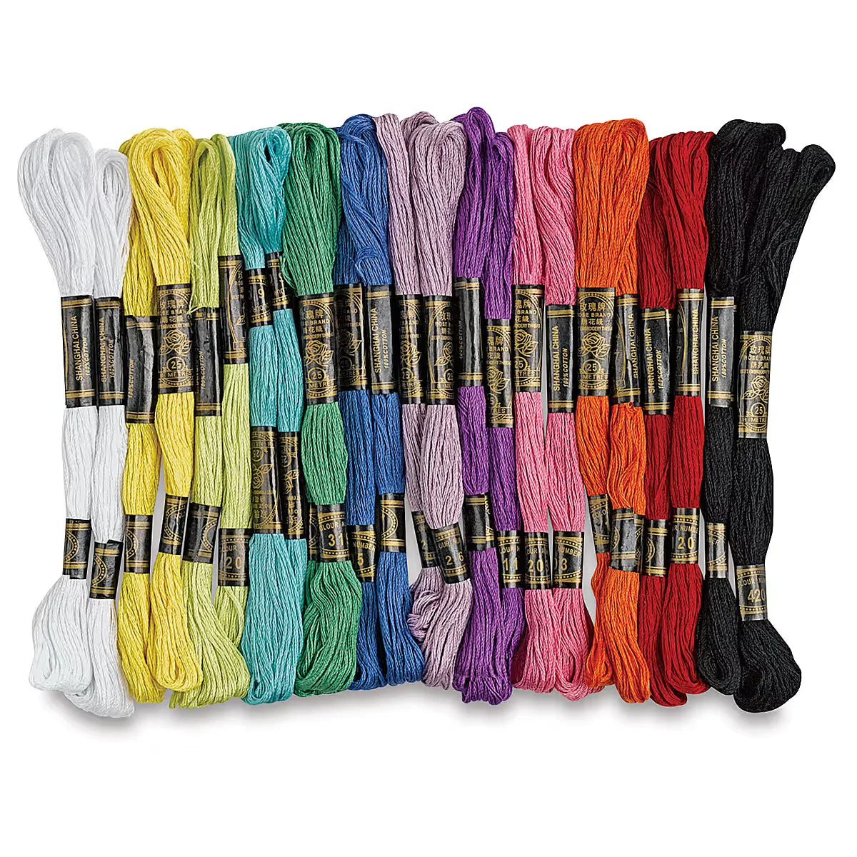Creativity Street Embroidery Floss  Assorted Colors Set of 24 Skeins