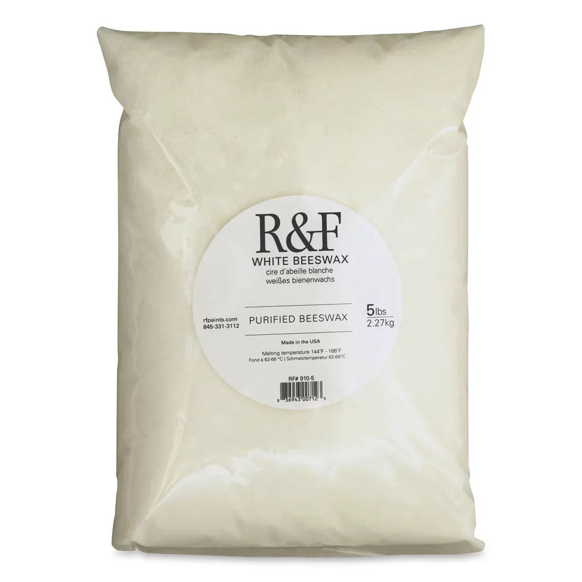 R&F Encaustic Beeswax  White 1 lb Bag