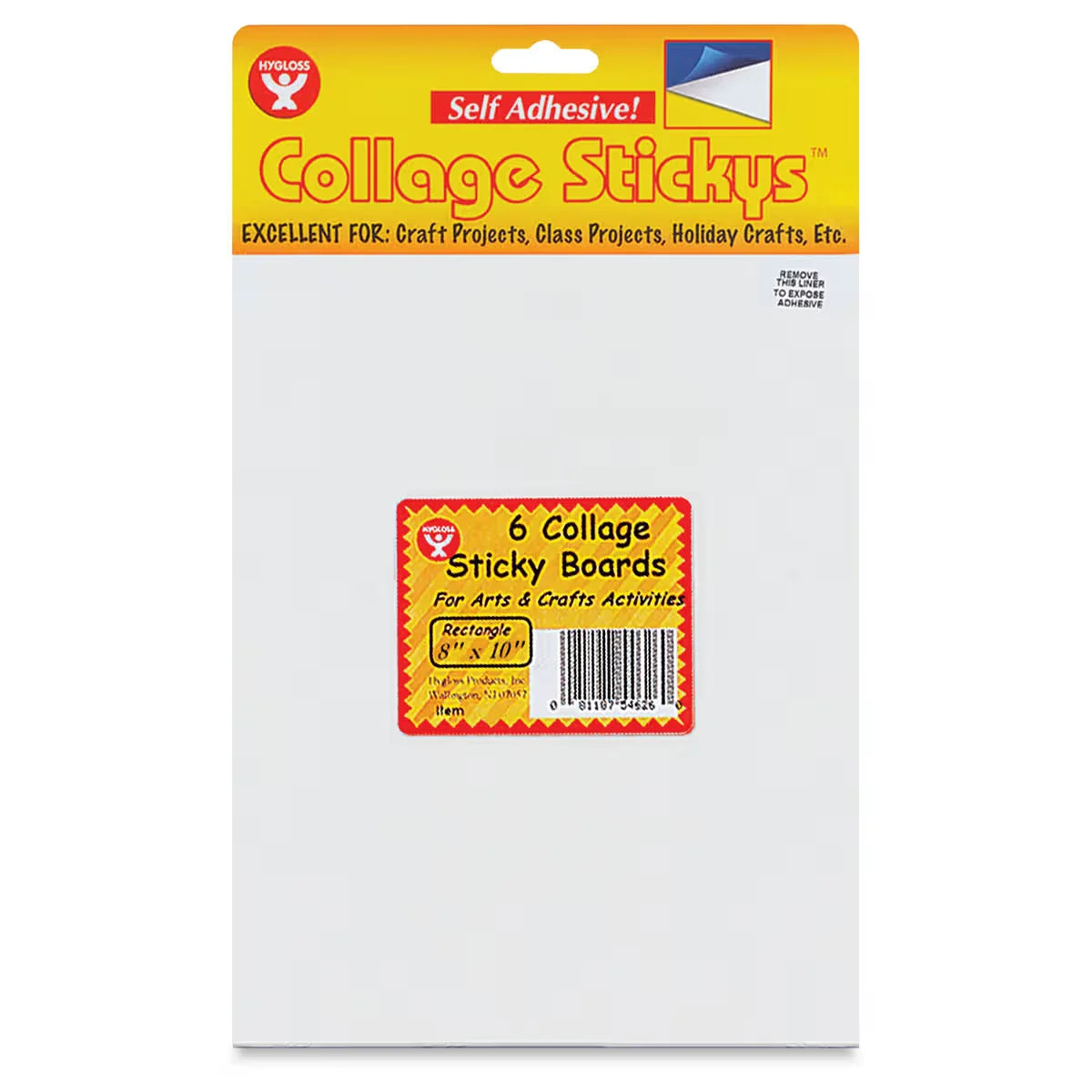 Hygloss Collage Sticky Boards  Pkg of 6 45 x 65 Rectangle