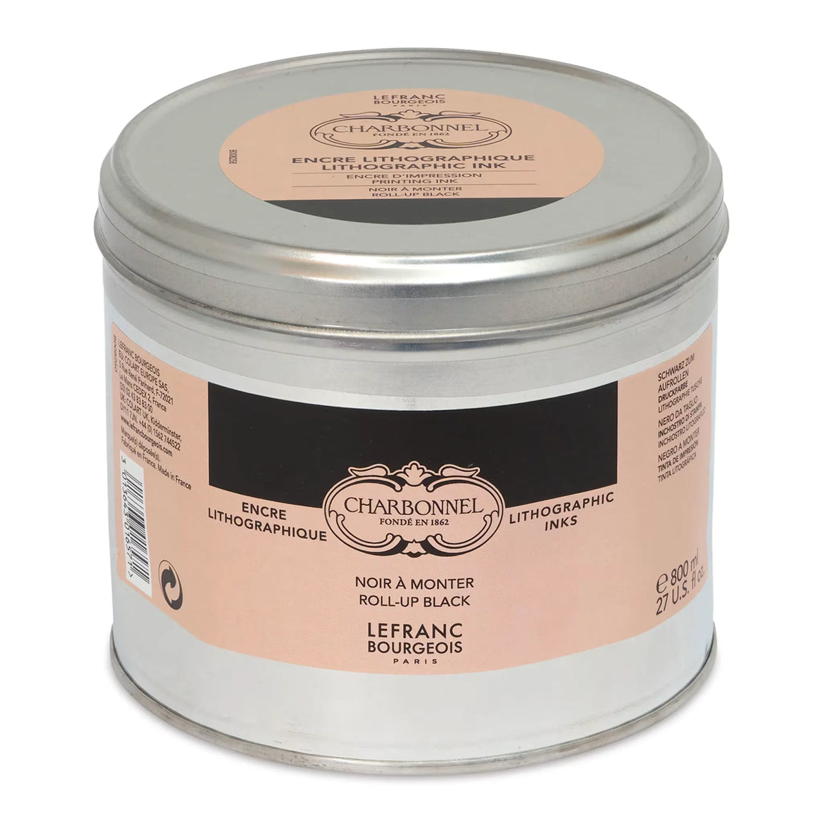 Charbonnel Lithographic RollUp Ink  Black 800 ml