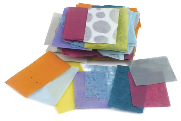 Mulberry Paper Scrap Pack  Assorted Papers