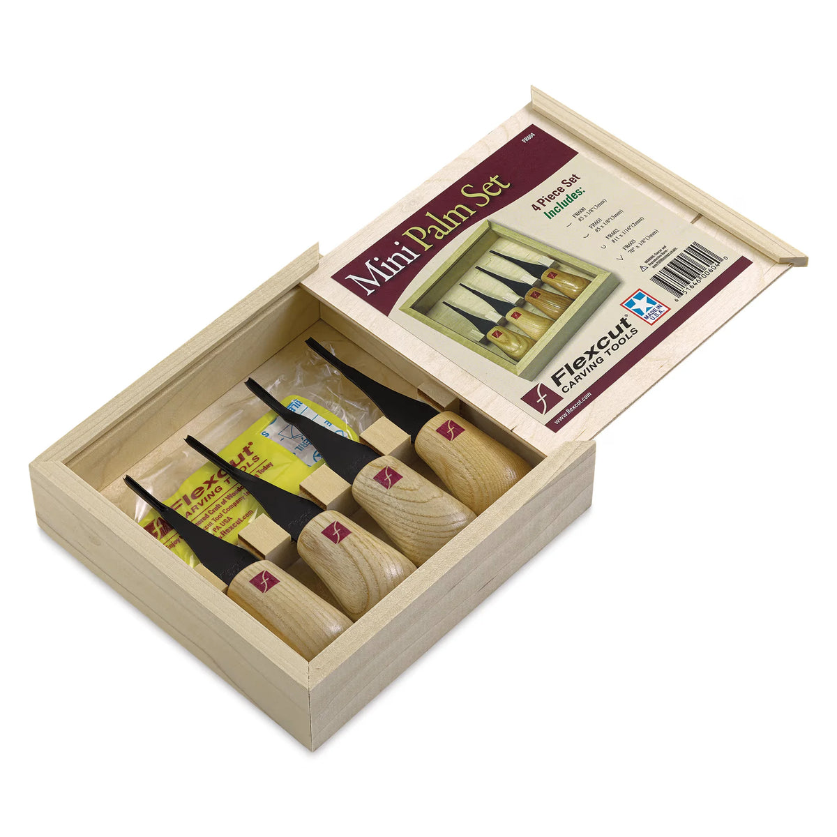 Flexcut Mini PalmSized Carving Tools  Set of 4