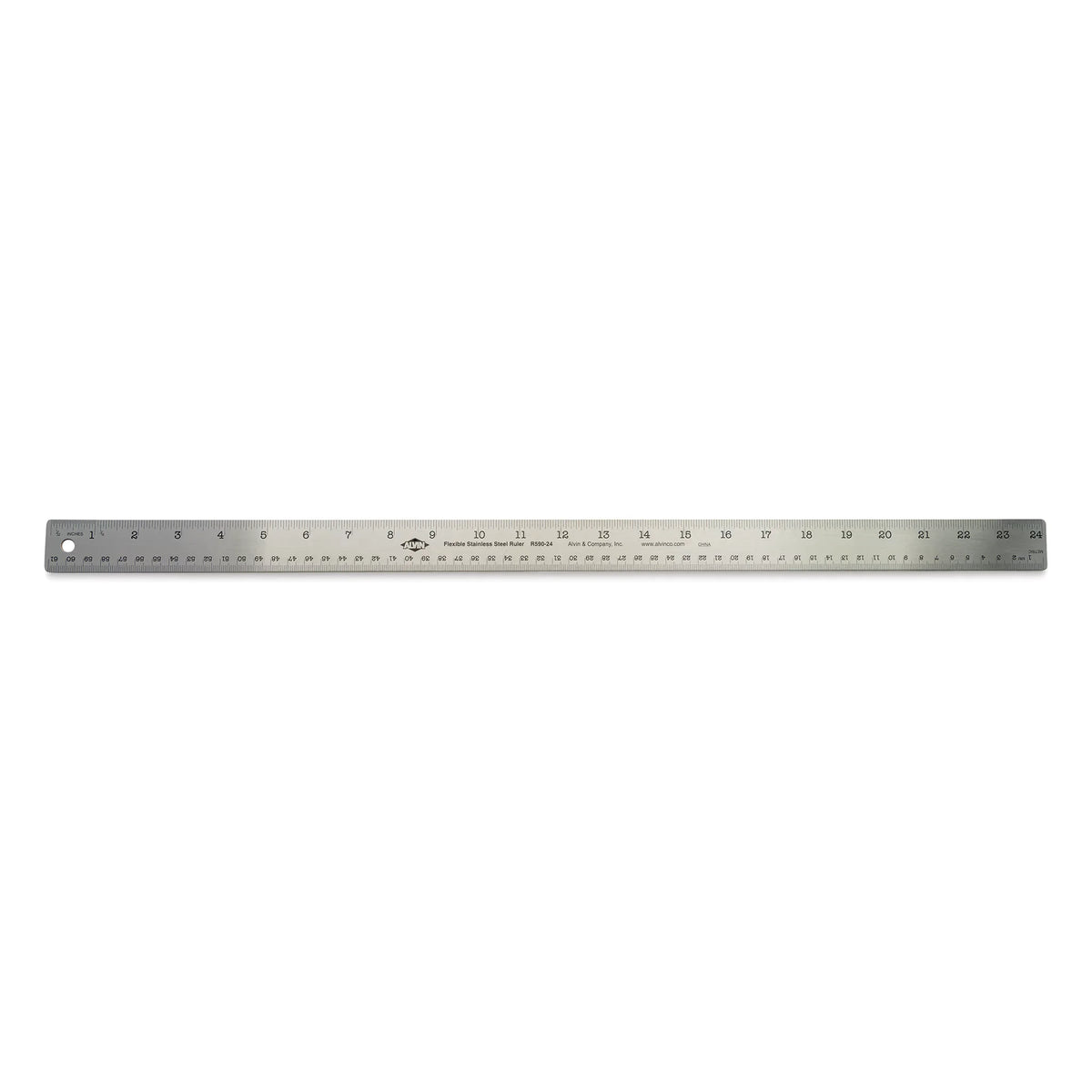 Alvin NonSkid Stainless Steel Flex Ruler  12