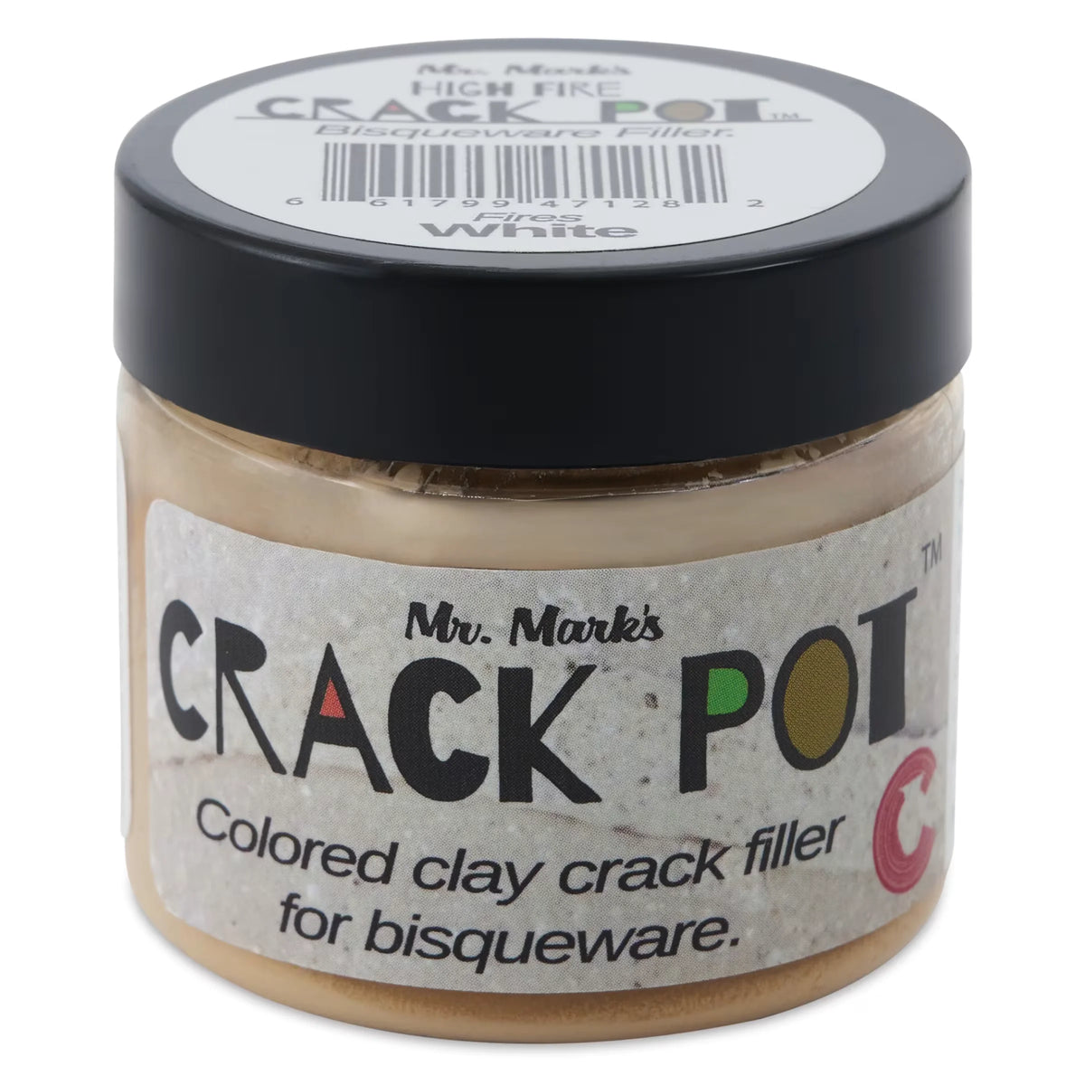 The Ceramic Shop Mr Marks Crack Pot High Fire Bisqueware Filler  Buff 2 oz