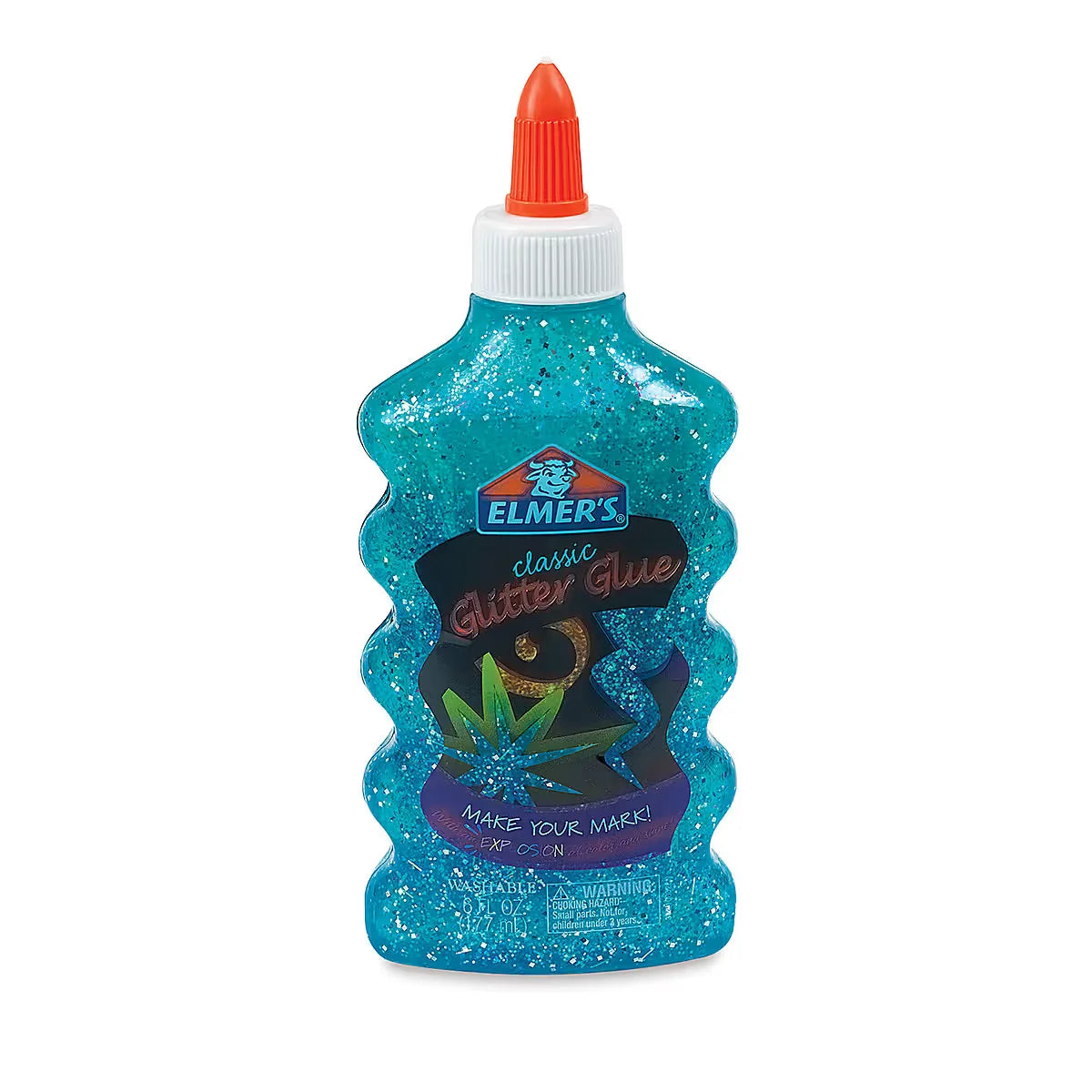 Elmers Glitter Glue  Blue 6 oz Bottle