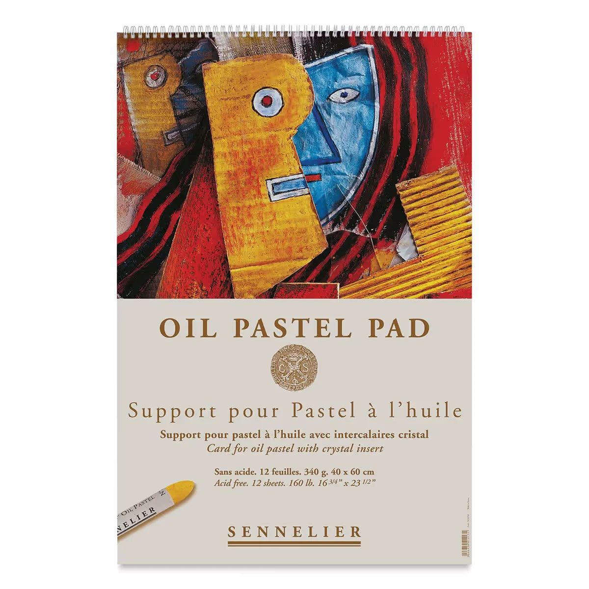 Sennelier Oil Pastel Card Pad  61/4 x 91/2 12 Sheets