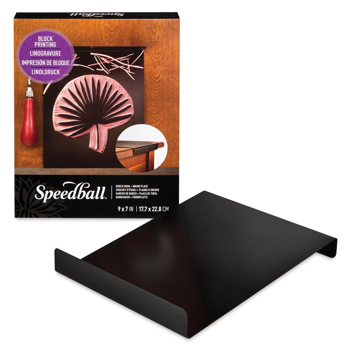 Speedball Bench Hook/Inking Plate  73/8W x 93/8L x 11/8H