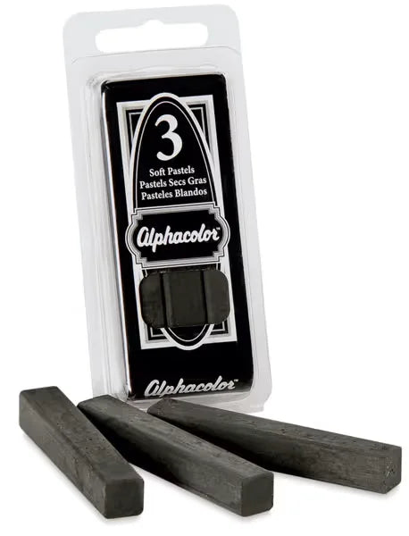 Alphacolor Charcoal  Black Pack of 3