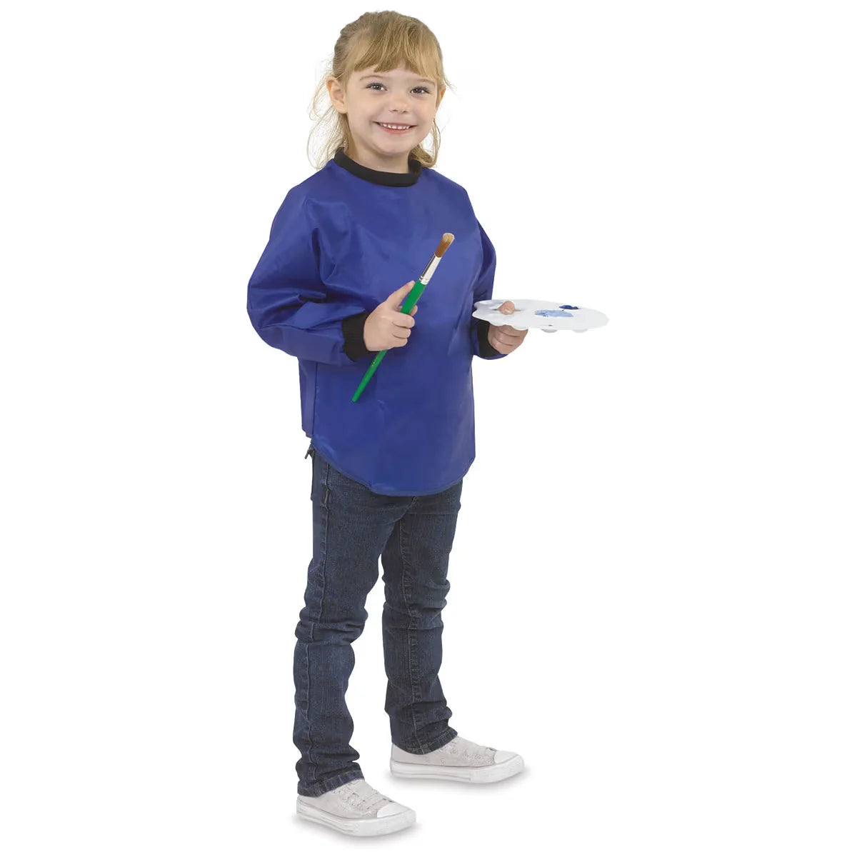 Art Alternatives Kids’ Waterproof Smock  171/2 x 16 Blue