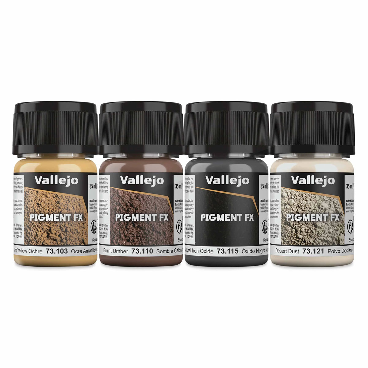 Vallejo Pigment FX Set  Set of 4 Dust and Dirt 35 ml