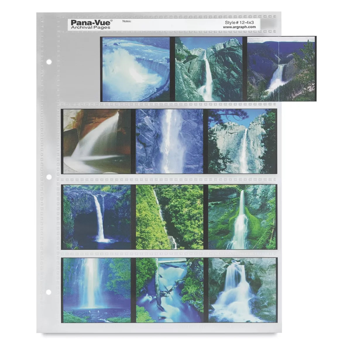 PanaVue Archival Pages  6 cm × 6 cm Transparency Sleeve