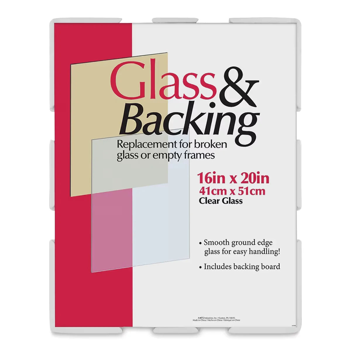 Glass and Backing  5 x 7