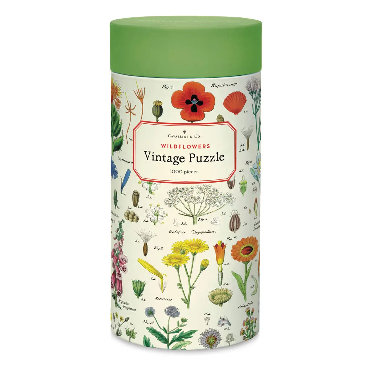 Cavallini Vintage Wildflowers 1000 Piece Puzzle
