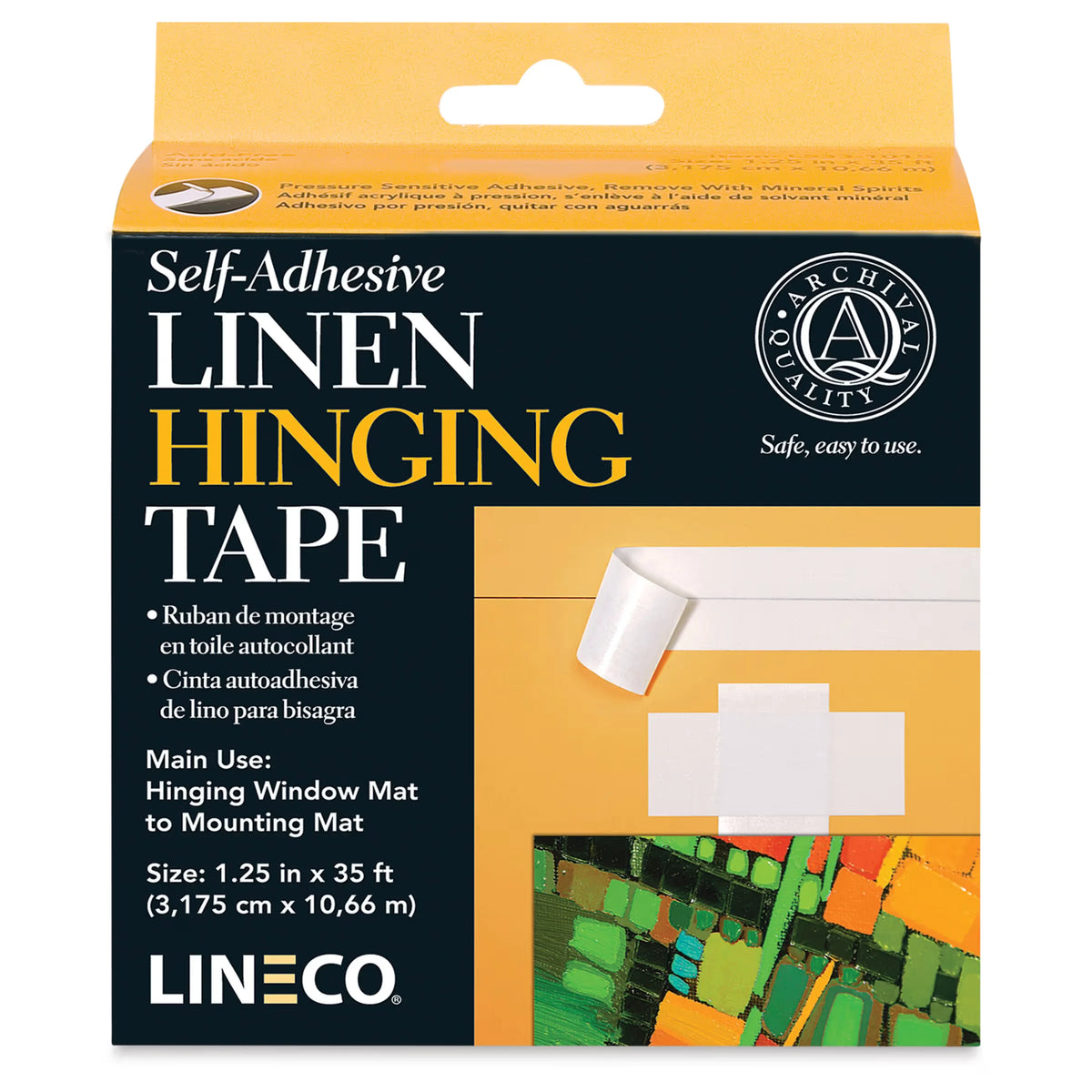 Lineco SelfAdhesive Linen Hinging Tape  11/4 x 35 ft