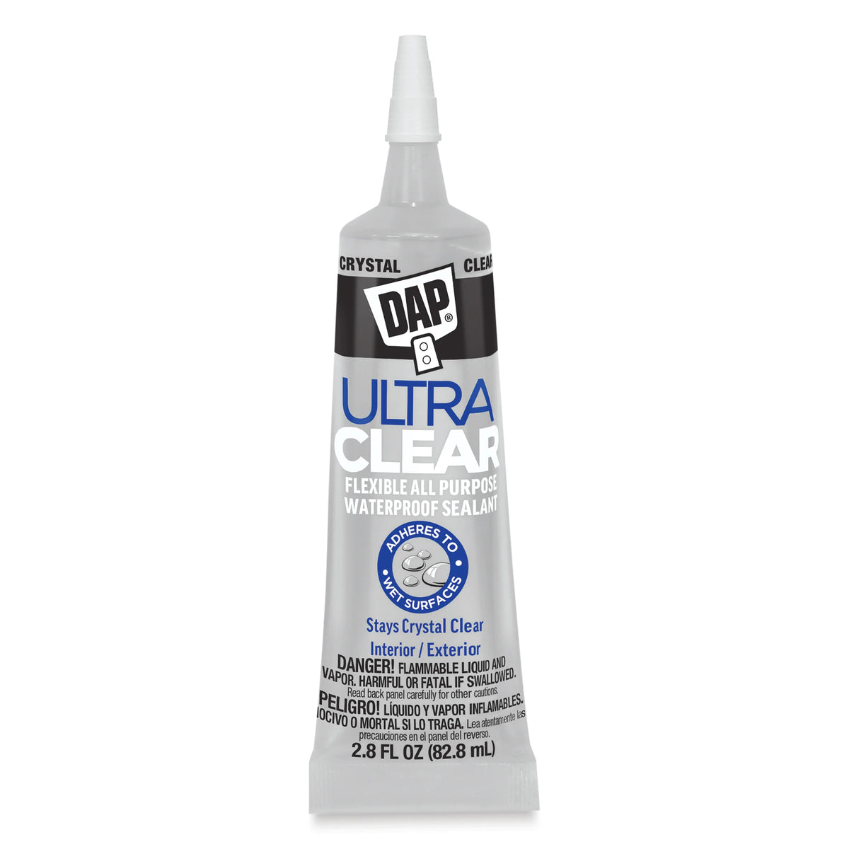 DAP Ultra Clear Flexible All Purpose Waterproof Sealant  28 oz Tube