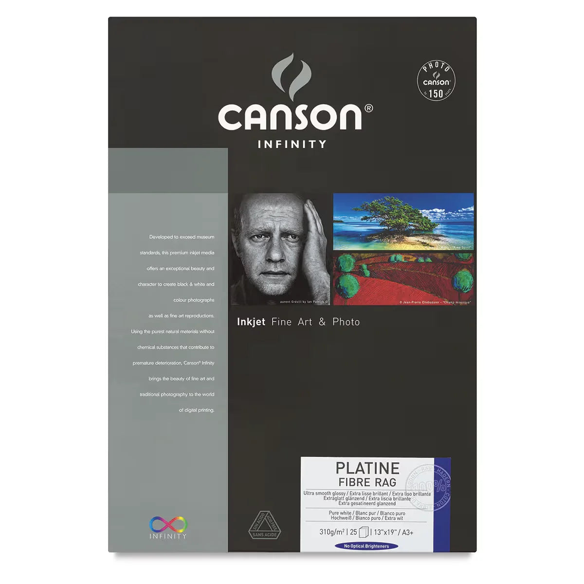 Canson Platine Fibre Rag  81/2 x 11 Pkg of 10 Sheets