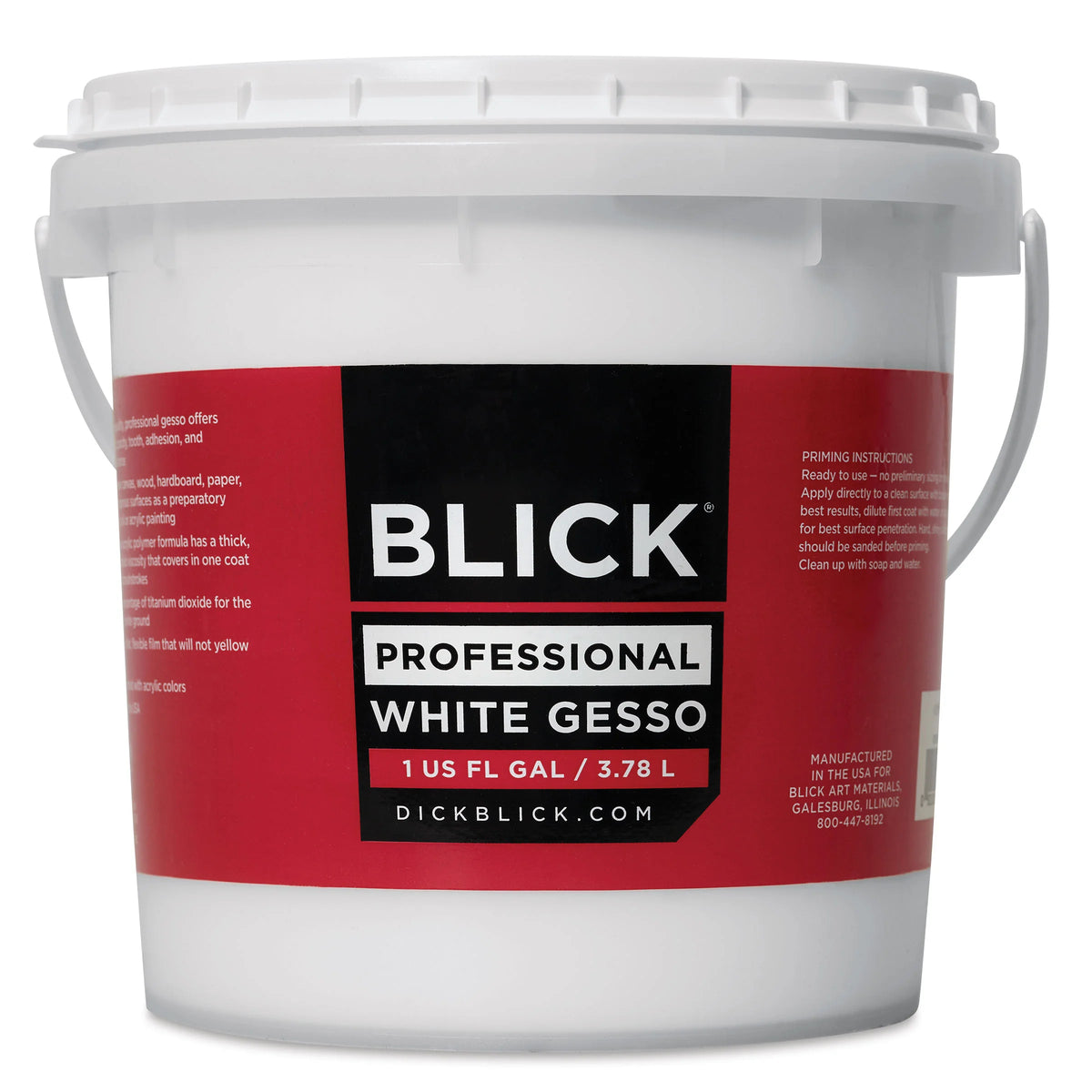 Blick Artists Acrylic Gesso  Professional White Quart