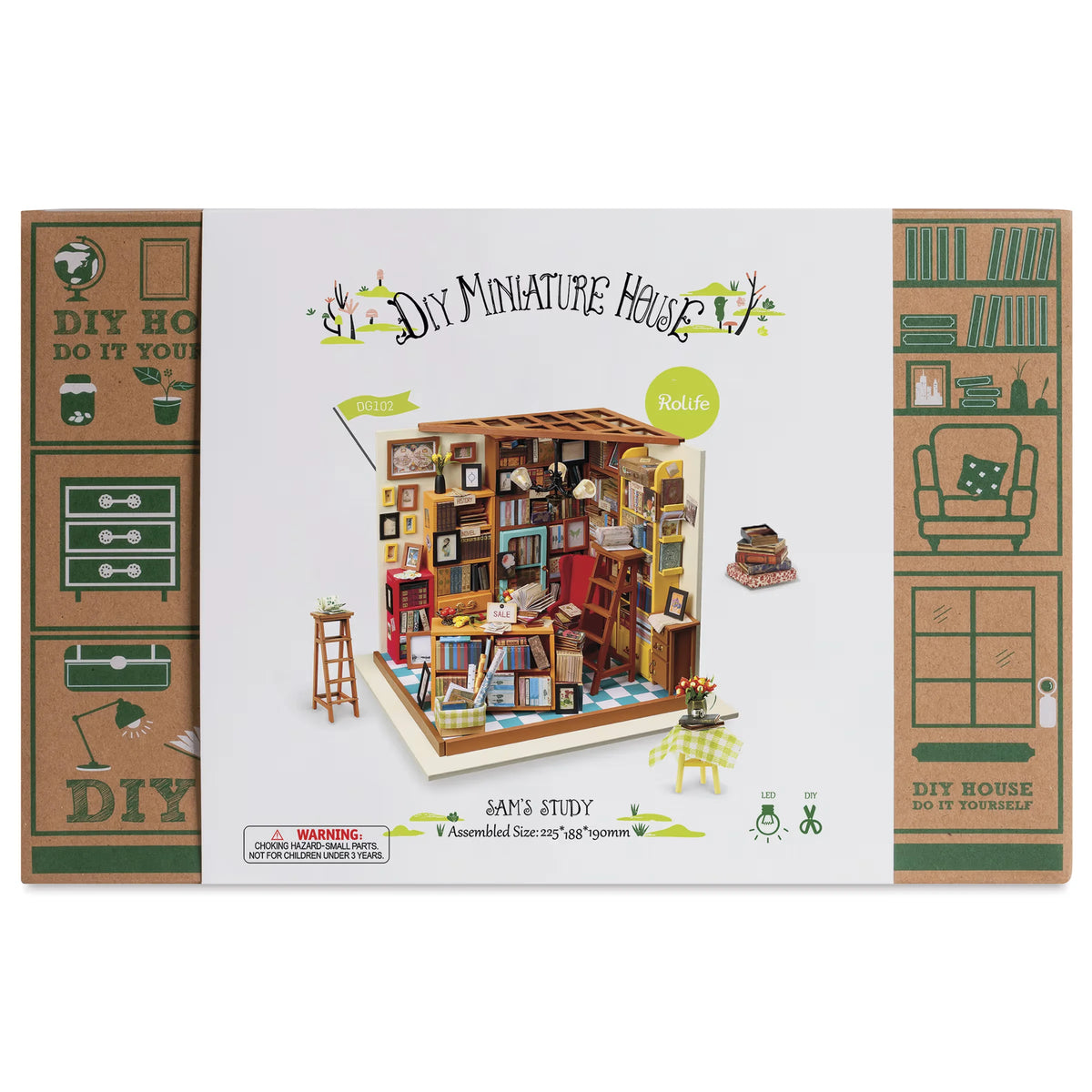 Rolife DIY Miniature House Kit  Sams Study