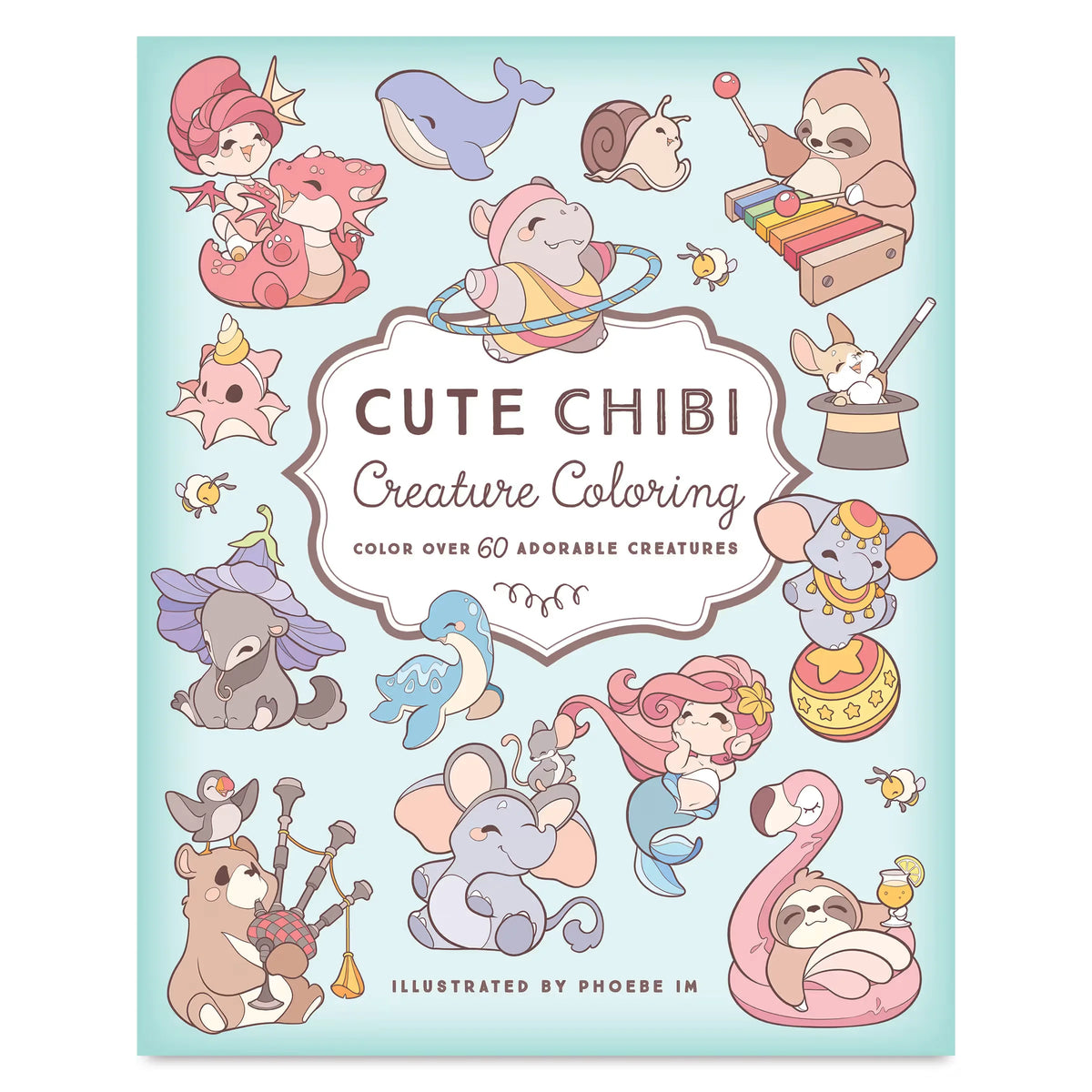 Cute Chibi Creature Coloring Book