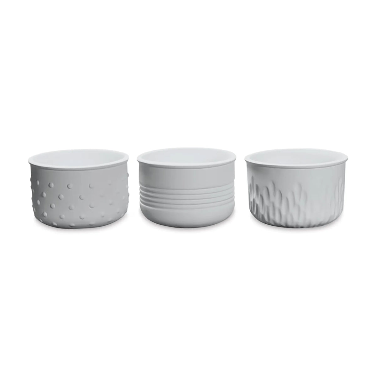 Mayco Earthenware Bisque Textured Planters  Pkg of 6